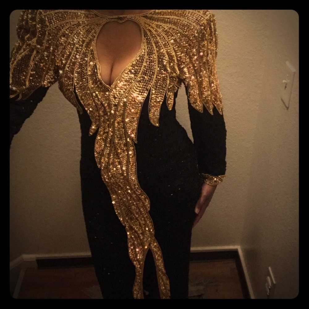Full length Golden Gown